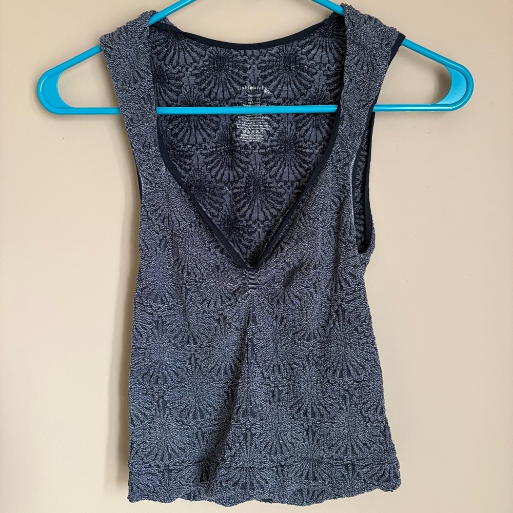 Free People Intimately Love Letter Sweetheart Neckline Stretch Tank Top